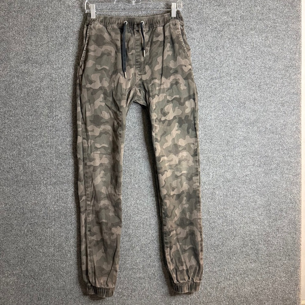Zanerobe Pants Womens 29 Camo Joggers Drawstring Tapered Casual Tactical